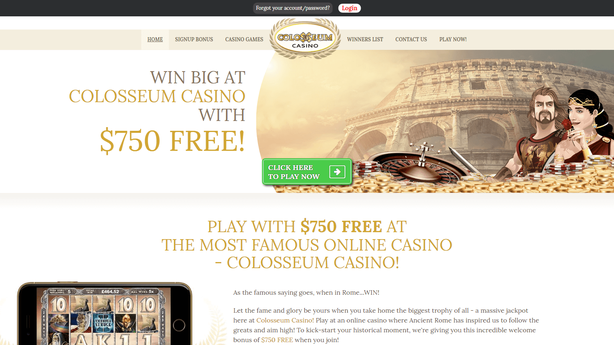 colosseum casino Gameplay